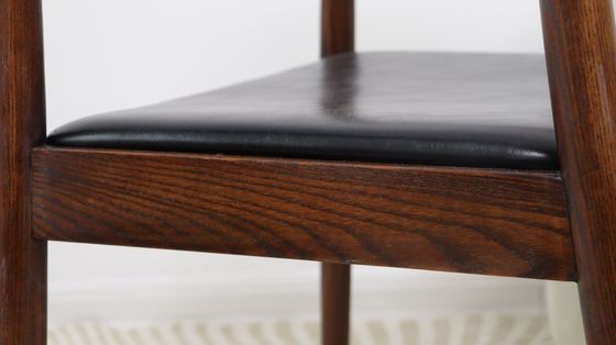 Nitrolacquer Finish Nordic Solid Wood Bracelet Cushion Cadeira para Refeição Hotel Casa Cadeira Presidencial Restaurante Café Loja