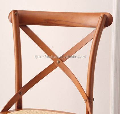 Moderno Design Estilo Madeira Sólida X Cross Back Cadeira para Celebridade Casamento em Western Restaurant
