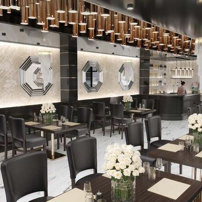 OEM Cadeira de jantar de madeira com pernas de madeira para tecido nórdico PU de couro Banquete Hotel Restaurante Eventos e design ajustável