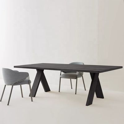 Tabela de jantar de madeira simples para restaurante para casa Tabelas retangulares personalizadas de tamanhos múltiplos