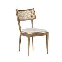 Mobiliário de Restaurante Moderno Rattan Back Cadeira de Jantar de Madeira com Tapete de Tecido