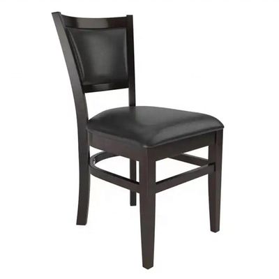 Cadeira de jantar estofada de couro PU de nozes para banquetes de eventos de restaurantes e hotéis