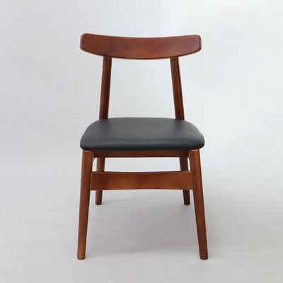 Hotel Restaurante Cadeiras de jantar de madeira maciça com assento estofado e opções personalizáveis