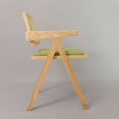 Serviço OEM W46*D47*H91CM Móveis de madeira nórdica Reverso de rotão estofado Cadeiras de mesa de madeira maciça para restaurante de hotel