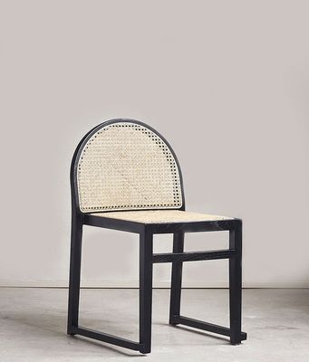 Casa Mobiliário Madeira Sólida Natural Luxo Cadeira de Rattan para Restaurante Moderno