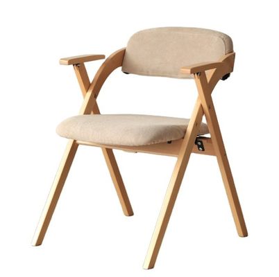 Cadeiras de madeira natural sólida para sala de jantar moderna com moldura de madeira de borracha / madeira de cinza