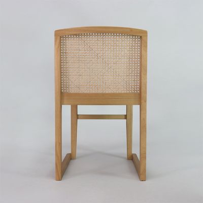 Modern U Rattan empilhável encosto cadeiras de jantar de madeira sólida sem dobras perfeito para restauração de hotel upgrade e renovação