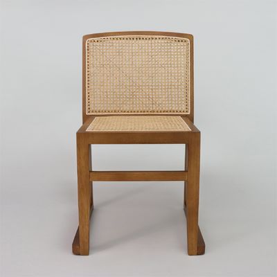 Serviço OEM Aceito Móveis Nórdicos Apoio de Rattan empilhável Cadeira de jantar de madeira maciça para restaurante de hotel