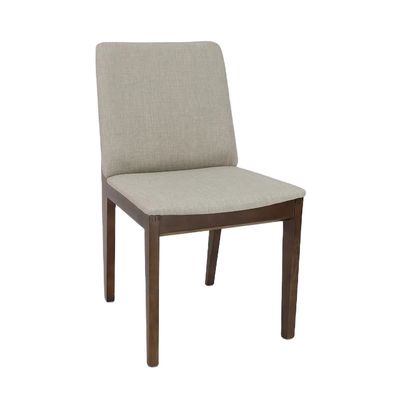 Cadeira de jantar de madeira maciça com estofado personalizado Design de casa W46*D49*H83CM
