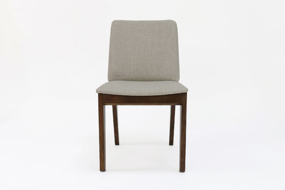 Cadeira de jantar de madeira maciça com estofado personalizado Design de casa W46*D49*H83CM