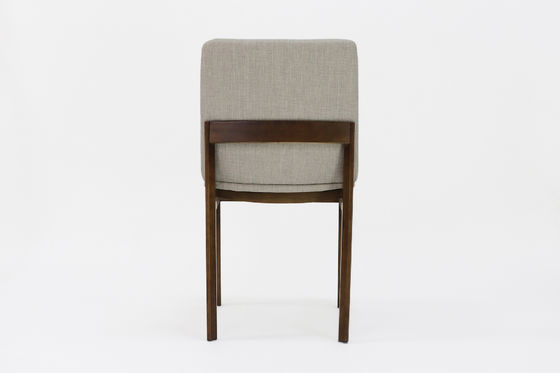 Cadeira de jantar de madeira maciça com estofado personalizado Design de casa W46*D49*H83CM