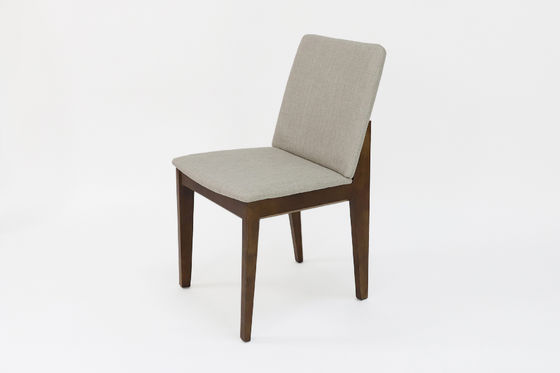 Cadeira de jantar de madeira maciça com estofado personalizado Design de casa W46*D49*H83CM