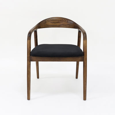 Mobiliário de restaurante moderno Cadeira de jantar de madeira maciça com função dobrável e estofamento de tecido W56*D55.5*H73.5CM