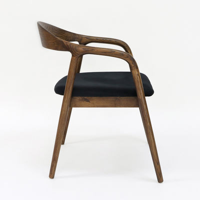 Mobiliário de restaurante moderno Cadeira de jantar de madeira maciça com função dobrável e estofamento de tecido W56*D55.5*H73.5CM