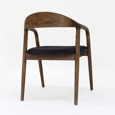 Mobiliário de restaurante moderno Cadeira de jantar de madeira maciça com função dobrável e estofamento de tecido W56*D55.5*H73.5CM