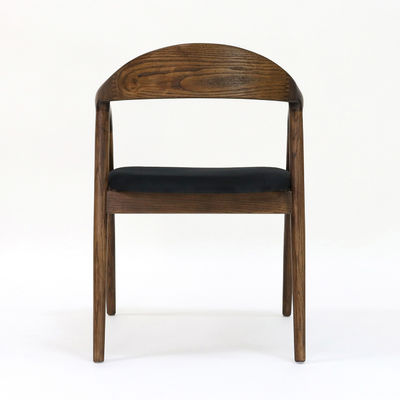 Mobiliário de restaurante moderno Cadeira de jantar de madeira maciça com função dobrável e estofamento de tecido W56*D55.5*H73.5CM