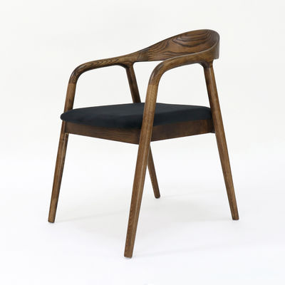 Mobiliário de restaurante moderno Cadeira de jantar de madeira maciça com função dobrável e estofamento de tecido W56*D55.5*H73.5CM