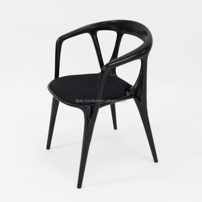 Cadeira de jantar de madeira artística de madeira personalizada para solução de assentos de restaurante moderno