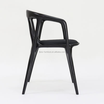 Cadeira de jantar de madeira artística de madeira personalizada para solução de assentos de restaurante moderno