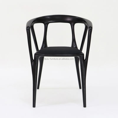 Cadeira de jantar de madeira artística de madeira personalizada para solução de assentos de restaurante moderno