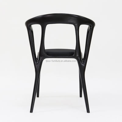 Cadeira de jantar de madeira artística de madeira personalizada para solução de assentos de restaurante moderno