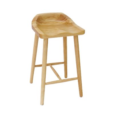 Cadeira de barras de madeira maciça para bar e mobiliário doméstico em estilo nórdico