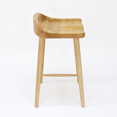 Cadeira de barras de madeira maciça para bar e mobiliário doméstico em estilo nórdico