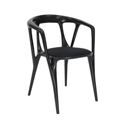 Poltrona de tecido em quadro de madeira para estilo nórdico Hotel Restaurante Sala de jantar Mobiliário Sala de estar Quarto de dormir