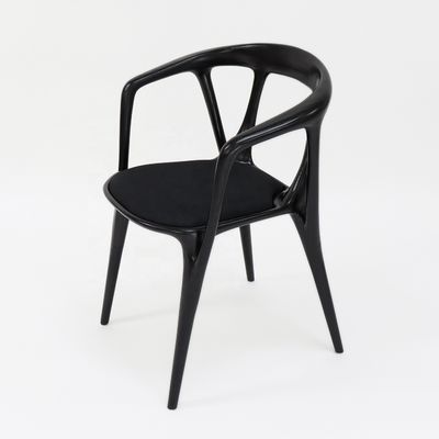 Poltrona de tecido em quadro de madeira para estilo nórdico Hotel Restaurante Sala de jantar Mobiliário Sala de estar Quarto de dormir