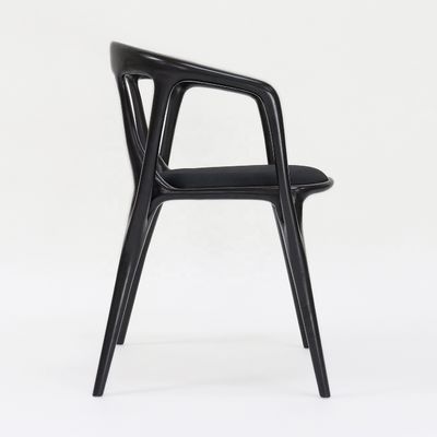 Poltrona de tecido em quadro de madeira para estilo nórdico Hotel Restaurante Sala de jantar Mobiliário Sala de estar Quarto de dormir