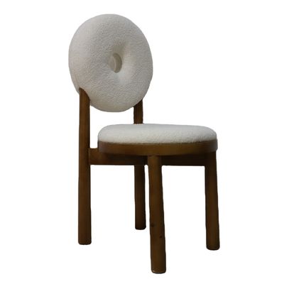 Cadeira de refeição de luxo totalmente montada com encosto de costas para hotel e restaurante modernos