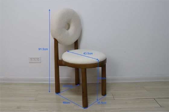 Cadeira de refeição de luxo totalmente montada com encosto de costas para hotel e restaurante modernos