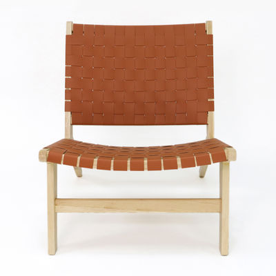 Moderno Design Nordic Luxury Lounge Chair PU Couro de Madeira Sólida Sofá de lazer