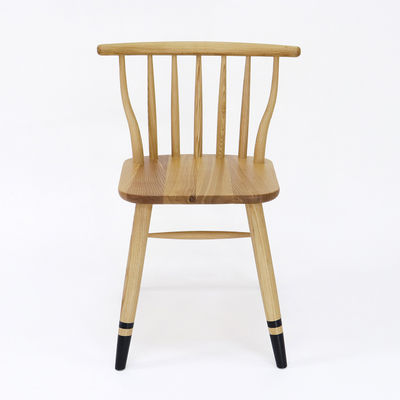 Cadeira de jantar de madeira maciça personalizada para restaurante W41.5*D48*H76CM