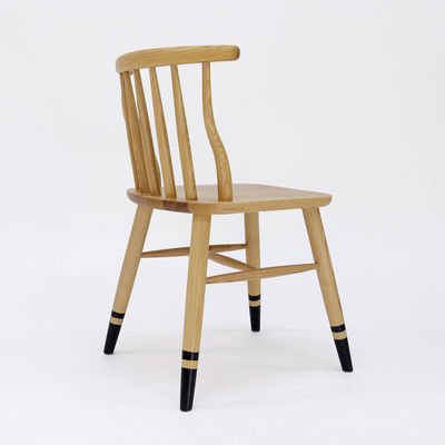 Cadeira de jantar de madeira maciça personalizada para restaurante W41.5*D48*H76CM