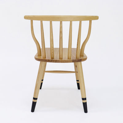 Cadeira de jantar de madeira maciça personalizada para restaurante W41.5*D48*H76CM