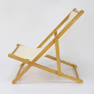 Design de altura ajustável Lounge de luxo nórdico Tecido de praia Sofá de lazer de madeira maciça Cadeira para sala de estar e exterior