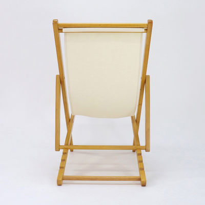 Design de altura ajustável Lounge de luxo nórdico Tecido de praia Sofá de lazer de madeira maciça Cadeira para sala de estar e exterior