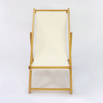 Design de altura ajustável Lounge de luxo nórdico Tecido de praia Sofá de lazer de madeira maciça Cadeira para sala de estar e exterior