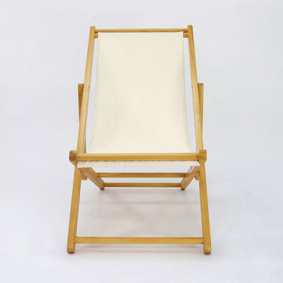 Design de altura ajustável Lounge de luxo nórdico Tecido de praia Sofá de lazer de madeira maciça Cadeira para sala de estar e exterior