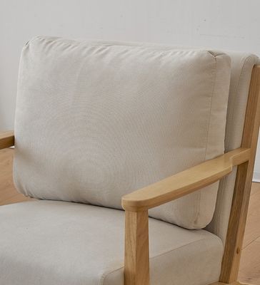 Moderno Design Nordic Luxury Lounge Chair Solid Wood Sofa de lazer Cadeira para sala de estar Mobiliário Embalagem de correio Y