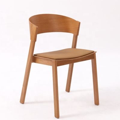 Serviço OEM aceito Sala de jantar nórdica moderna Cadeira em madeira maciça curva antiga empilhável totalmente montada com e OEM