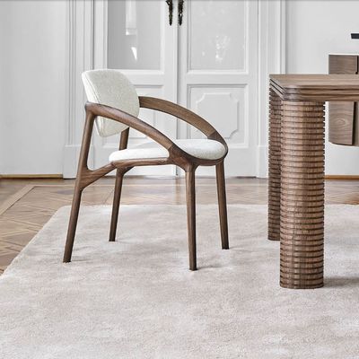 Mobiliário de Sala de Jantar Personalizar Luxo Moderno de Madeira Sólida Cadeira de Jantar Para Restaurante