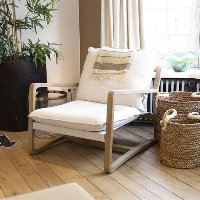Solid Wood Nordic Lounge Leisure KD Disassembly Sofa Cadeira Para sala de estar com modelo de design de estrutura de madeira natural