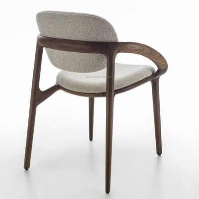 Moderno estilo de design personalizar luxo cadeira de jantar de madeira maciça para móveis de restaurante