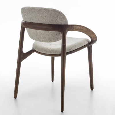 Moderno estilo de design personalizar luxo cadeira de jantar de madeira maciça para móveis de restaurante