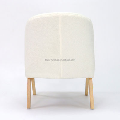 Sofá Natural de Madeira Sólida Cadeira Nordic Design para Mobiliário de Sala de estar Cor Natural Estilo de lazer