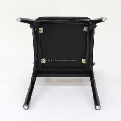 Desenhos personalizados Cadeira de rotão de madeira para jantar W47*D51*H82.5CM em madeira sólida natural