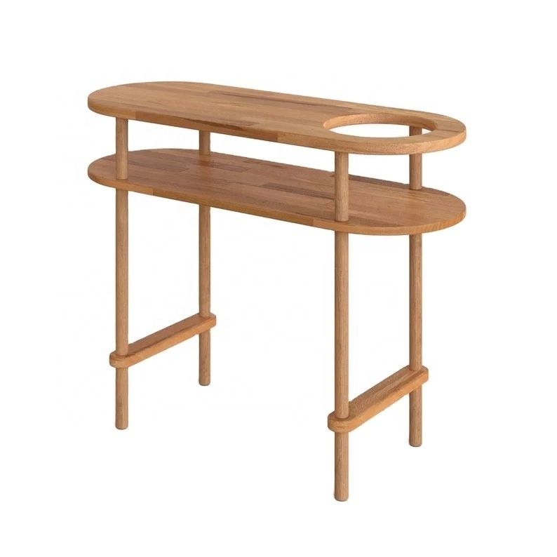 Sofá de console de madeira maciça mesa de console de natureza para banheiro mesa de entrada corredor e móveis domésticos