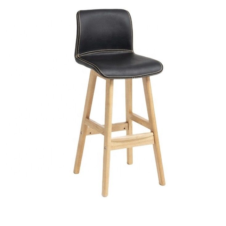 Excelente trabalho Cadeiras de bar de cozinha com cadeiras altas Tabuleiro de bar e design personalizado em cor preta